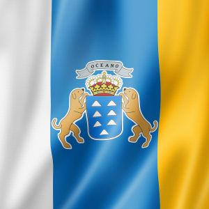 bigstock Canary Islands Province Flag  436480073