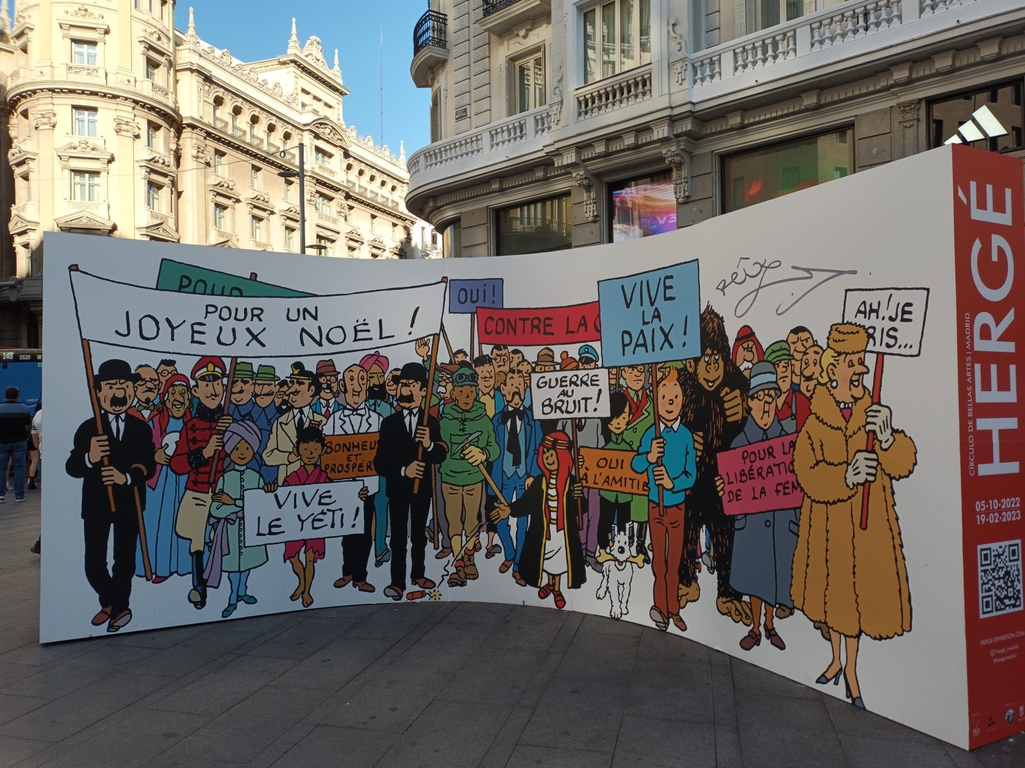 Las obras de Hergé, el creador de Tintín, llegan al Círculo de Bellas Artes de Madrid