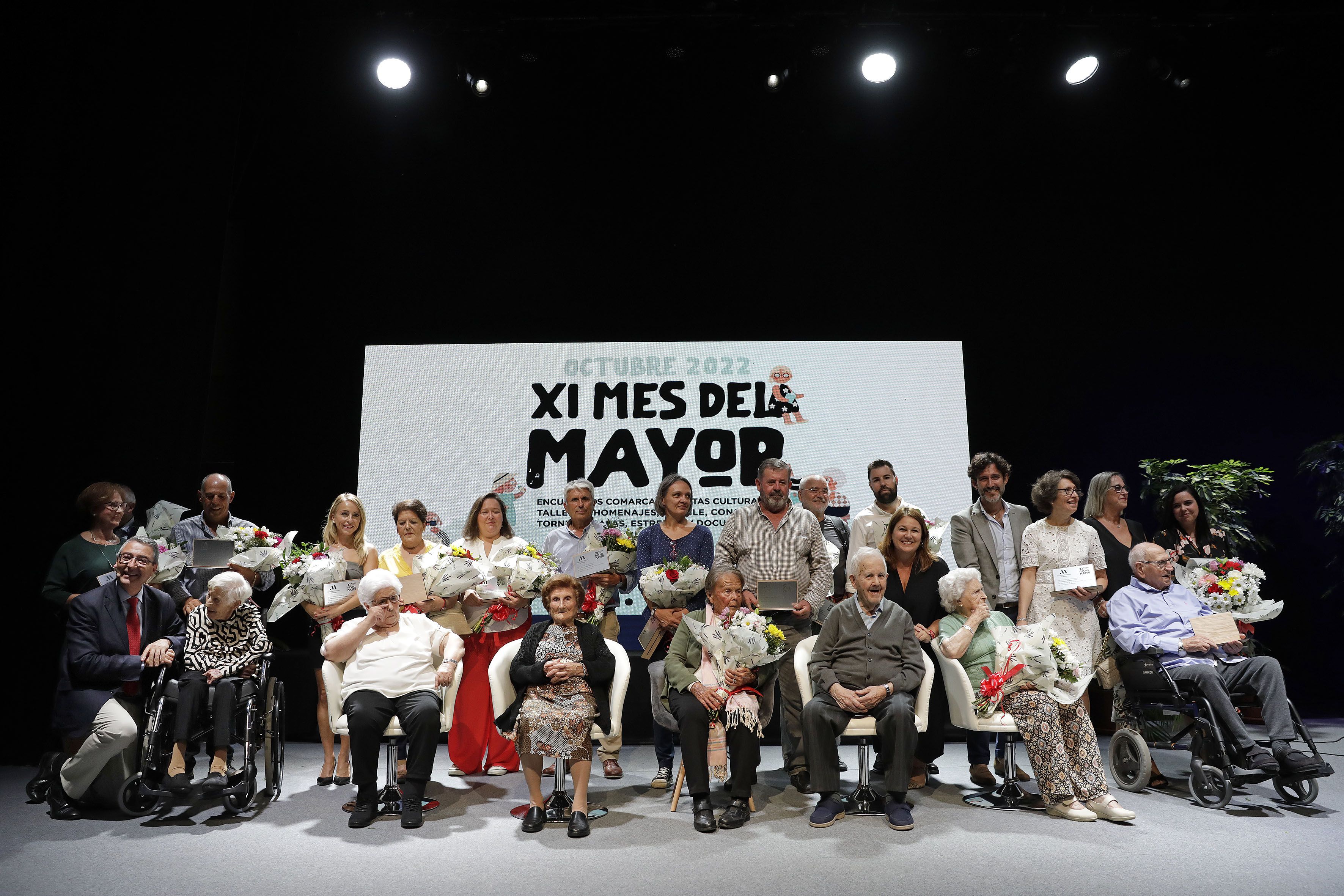 Málaga homenajea a 17 mayores centenarios por su "esfuerzo, dedicación y lucha" durante toda su vida. Foto: Diputación de Málaga