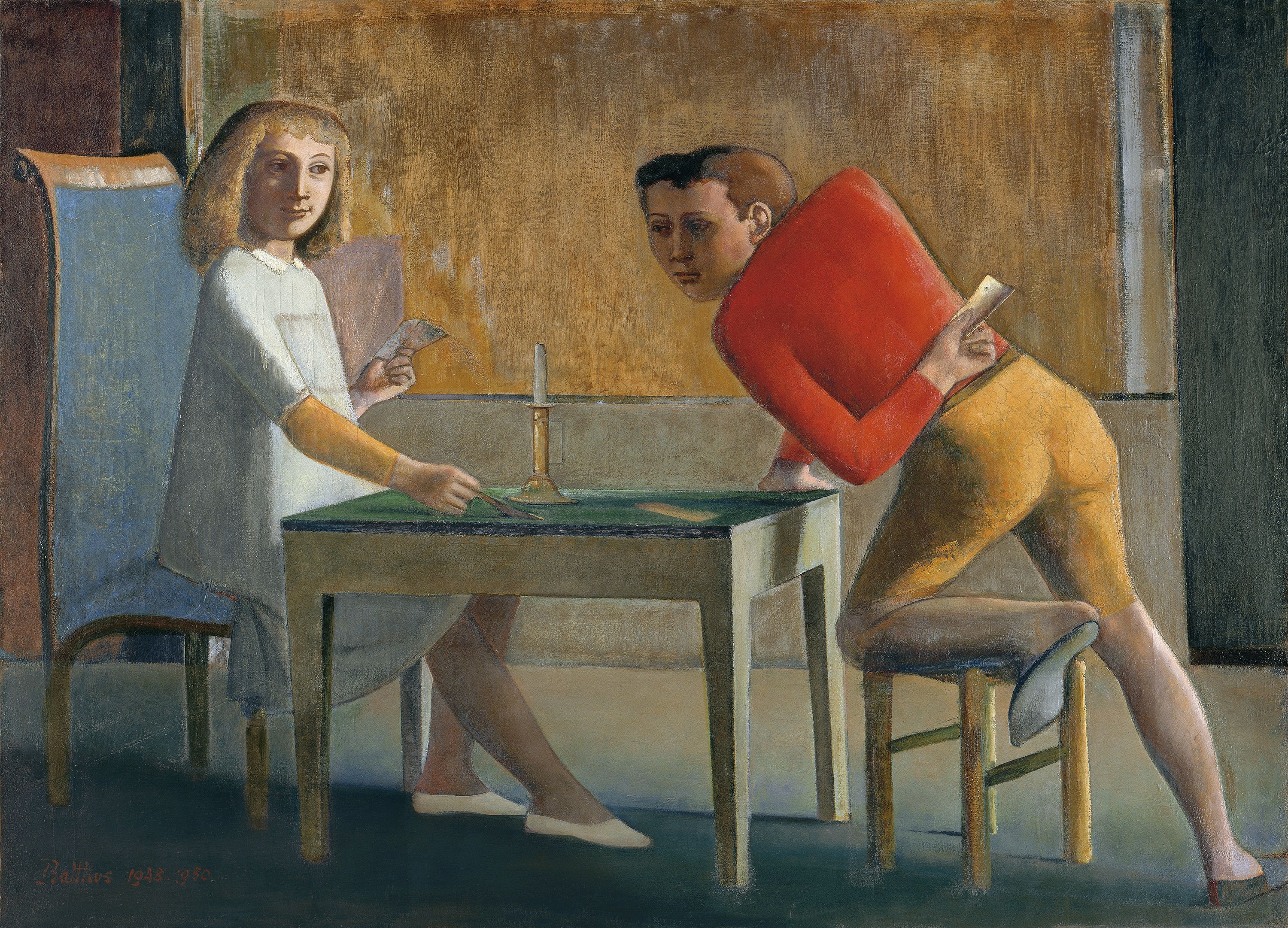 'La partide de naipes' (1948 1950) de Balthus