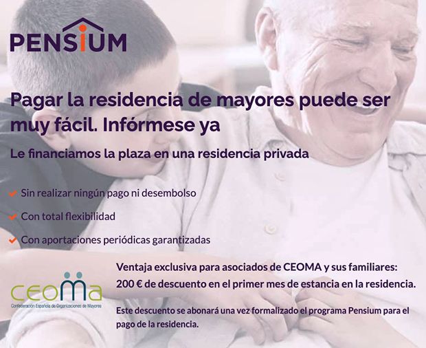 Pensium y CEOMA firman un acuerdo para facilitar el acceso de los mayores al Programa Pensium