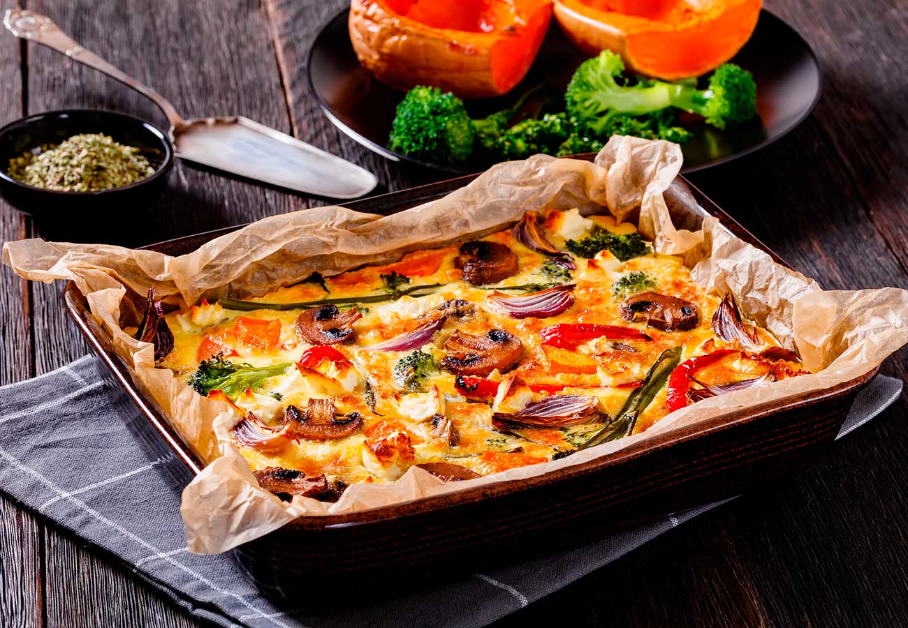 Fritatta de verduras de otoño. Foto: bigstock