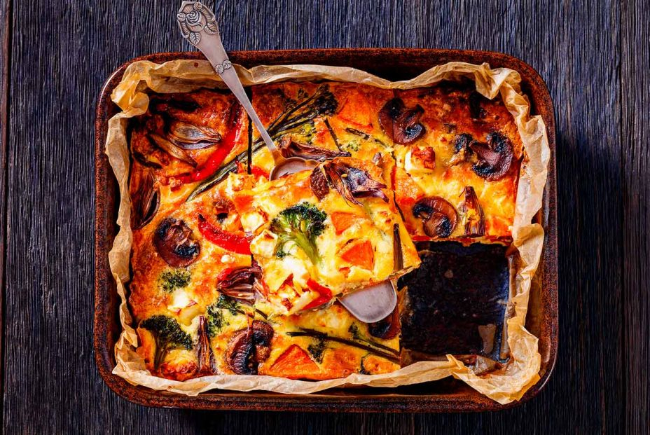 Fritatta de verduras de otoño. Foto: bigstock