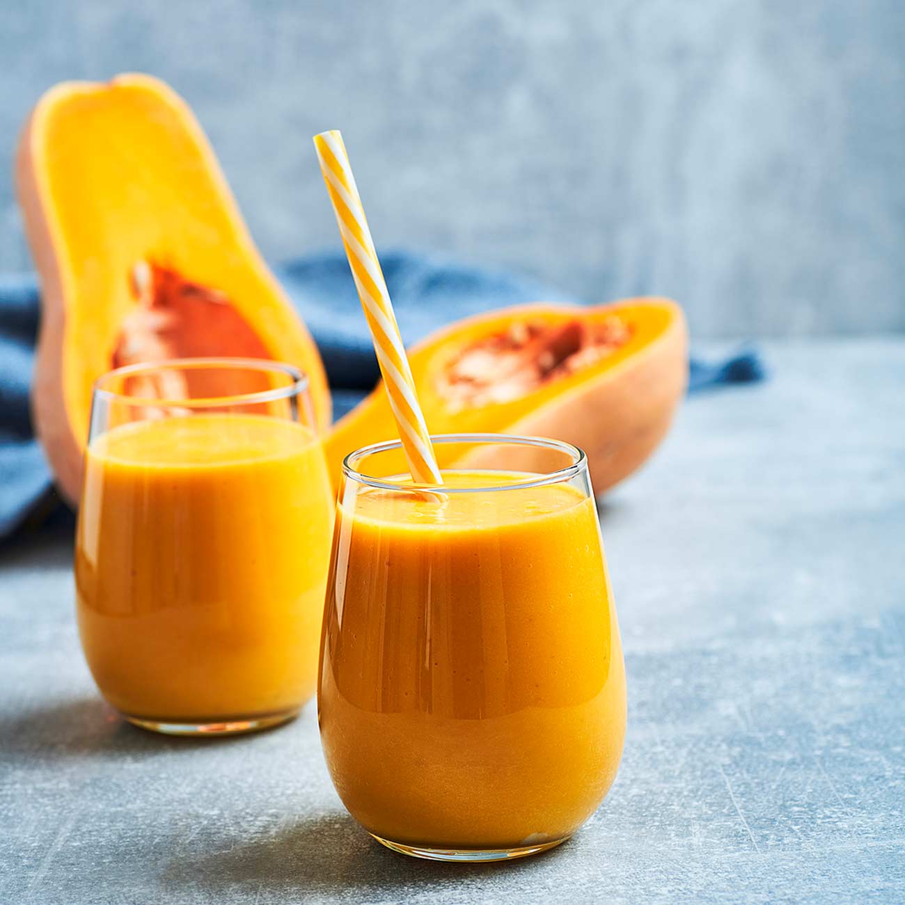 Smoothie de calabaza con manzana y jengibre