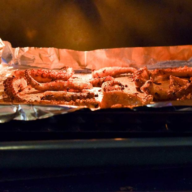 Los trucos para bordar el pulpo al horno tradicional del tapeo murciano. Foto: bigstock