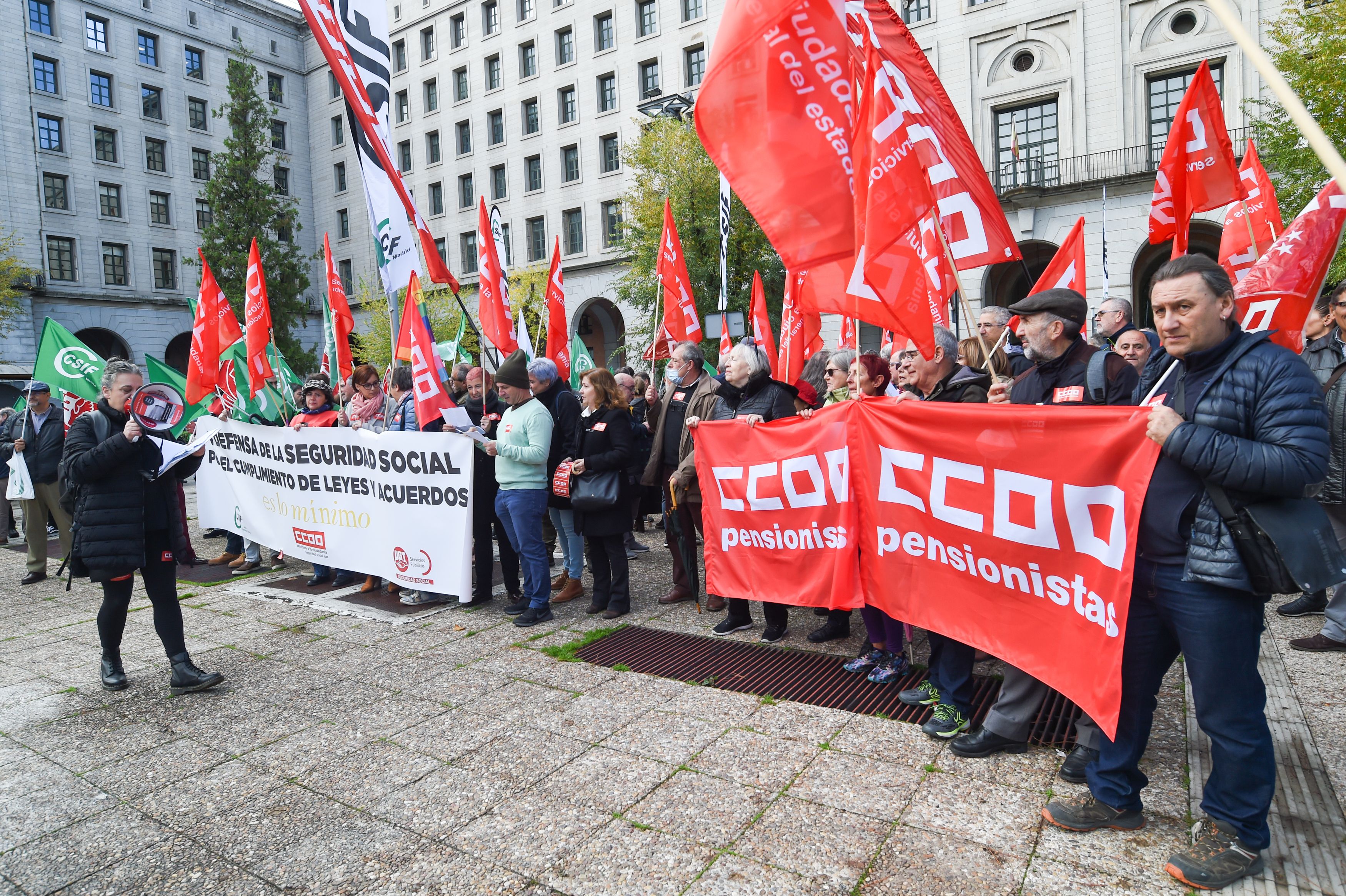 Los empleados de la Seguridad Social protestan contra la "caótica situación" del organismo