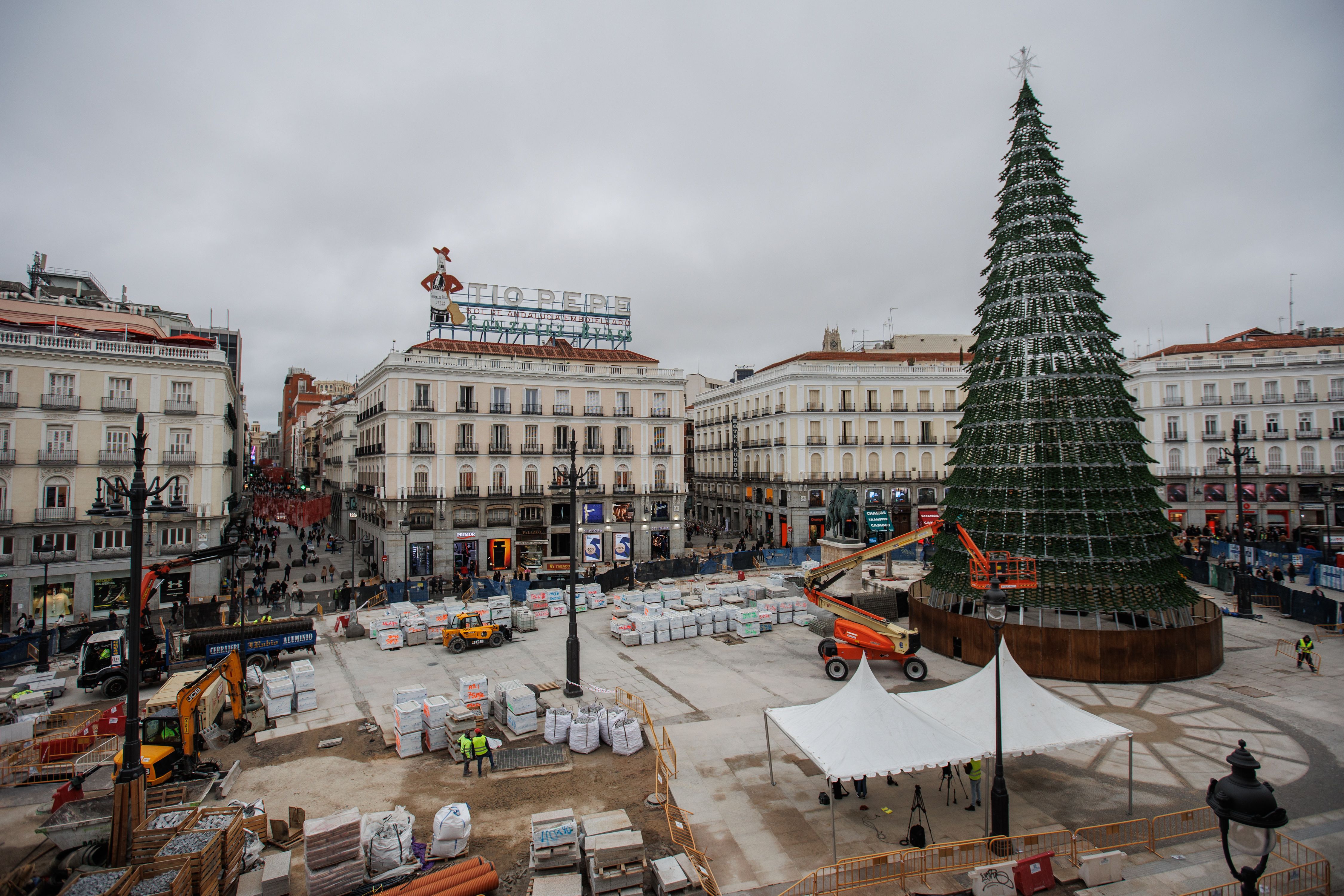 Habrá uvas en la Puerta del Sol: la plaza estará despejada para el Puente de la Constitución