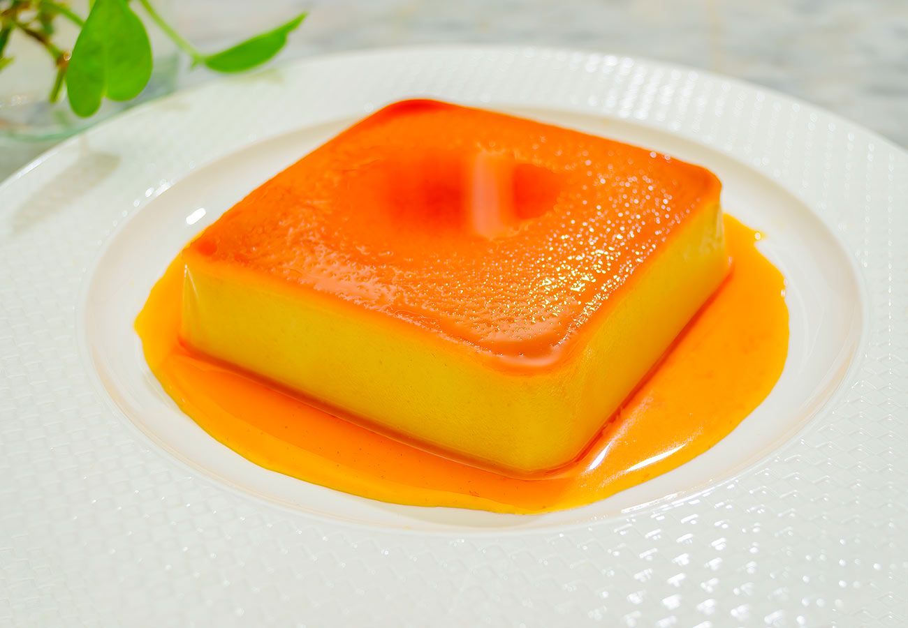 Receta de flan de yemas. Foto:  bigstock