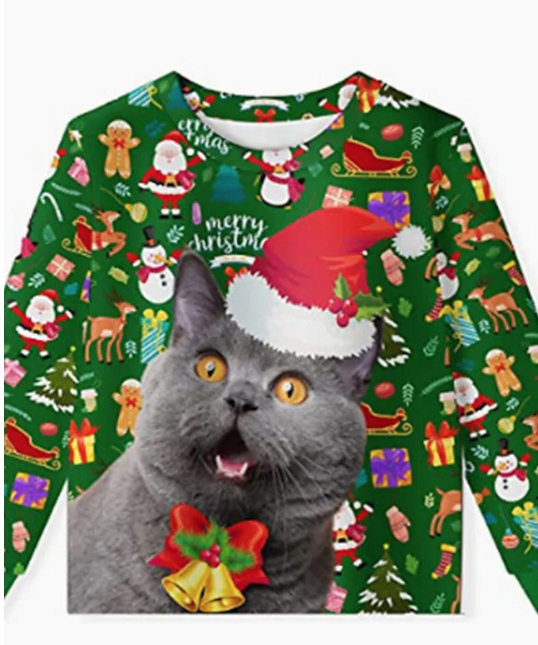 jersey navidad gato