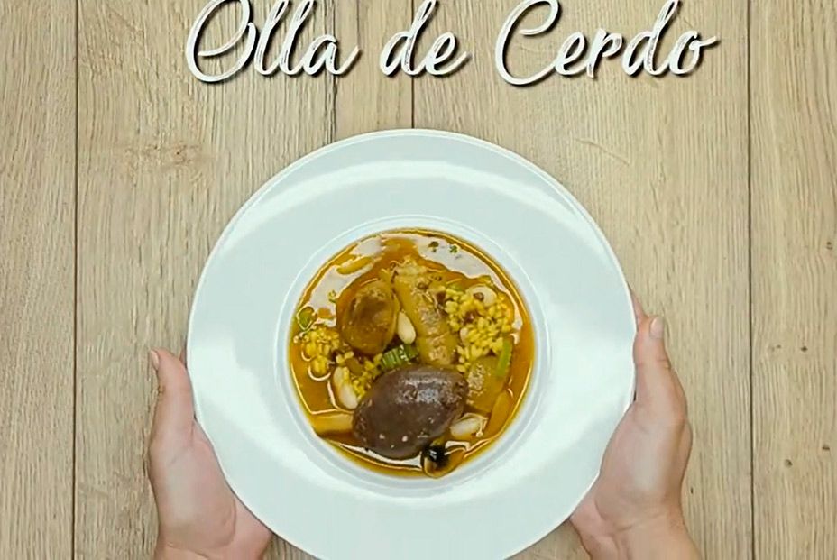 Vídeo receta de olla de cerdo murciana. Foto: Región de Murcia