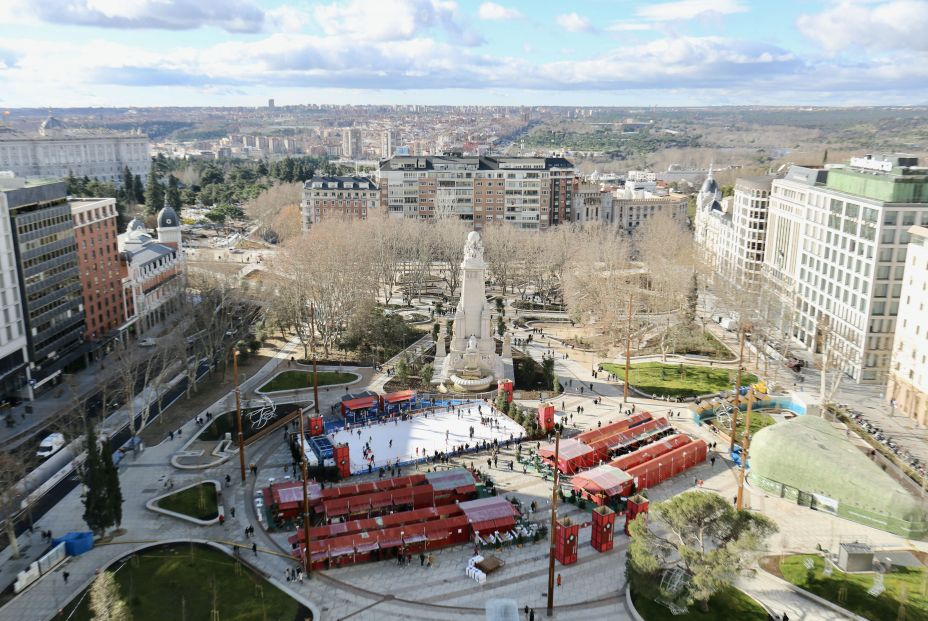 EuropaPress 4177696 vista plaza espana donde ve mercadillo navidena situado plaza espana enero