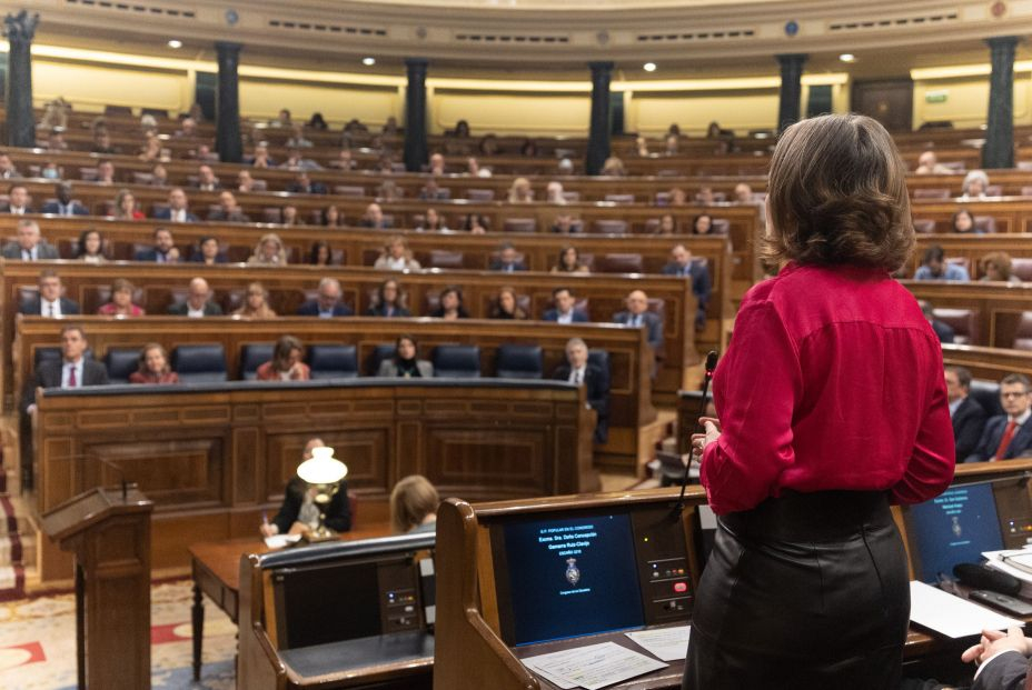 EuropaPress 4844625 portavoz parlamentaria pp congreso cuca gamarra interviene sesion plenaria