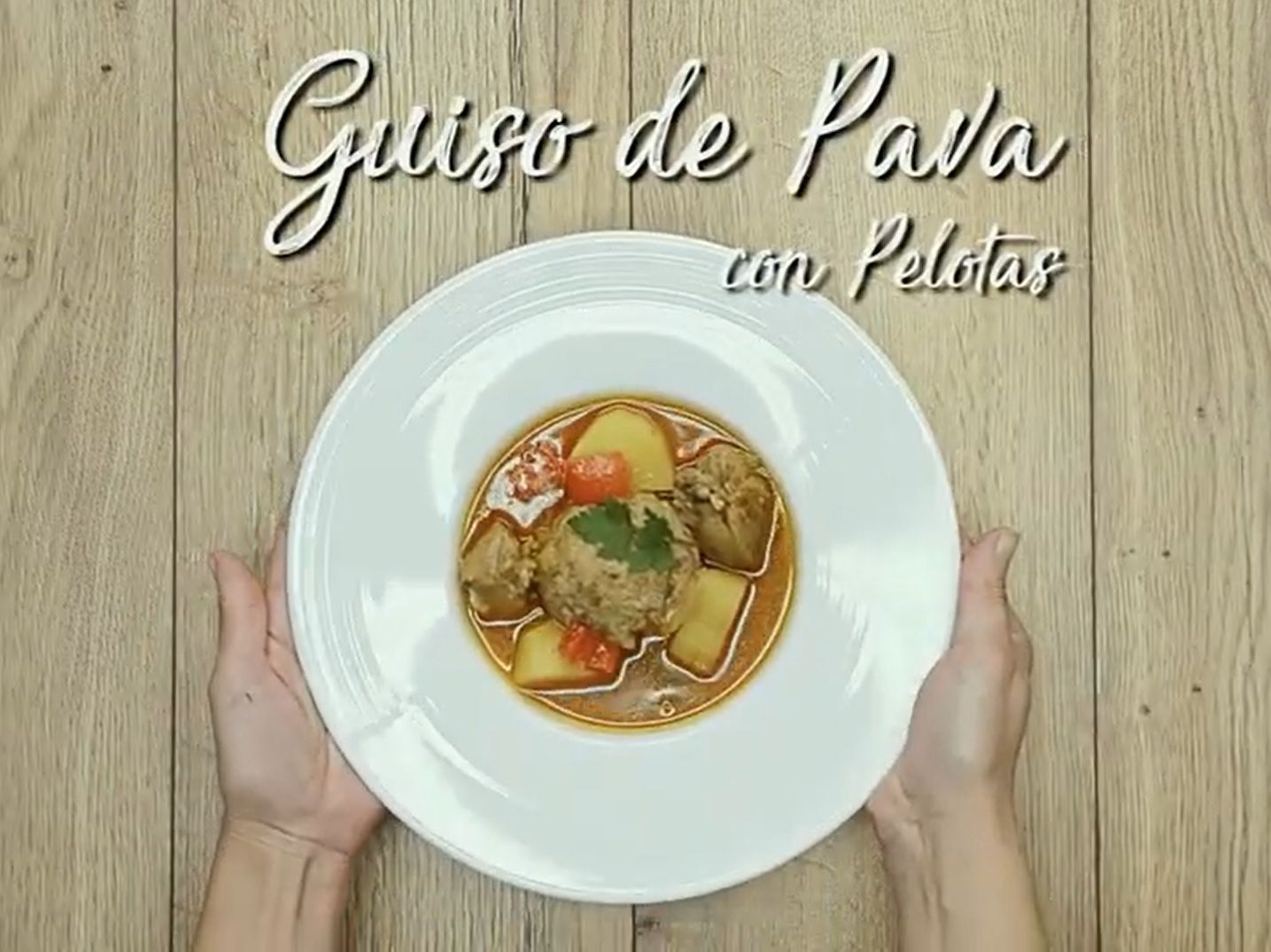 Vídeo receta de pava guisada con pelotas