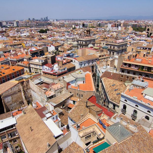 bigstock View Of Old Town Of Valencia F 453870949