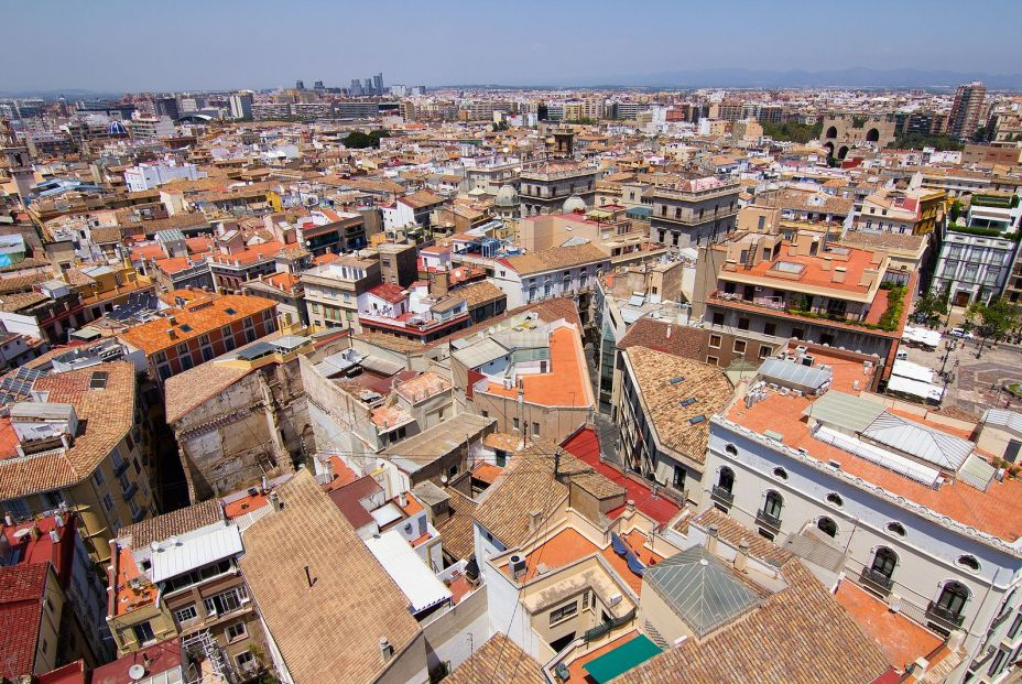 bigstock View Of Old Town Of Valencia F 453870949