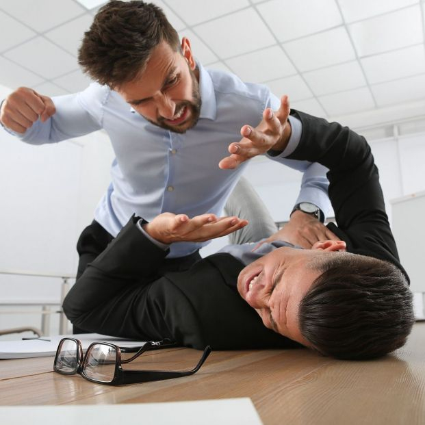 bigstock Emotional Colleagues Fighting  463716767