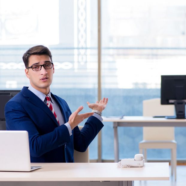 bigstock Businessman employee unhappy a 232960249