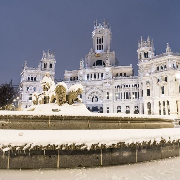 bigstock Plaza De Cibeles In Madrid On  444020111