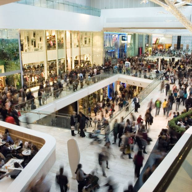 bigstock Crowd in the mall 18927353