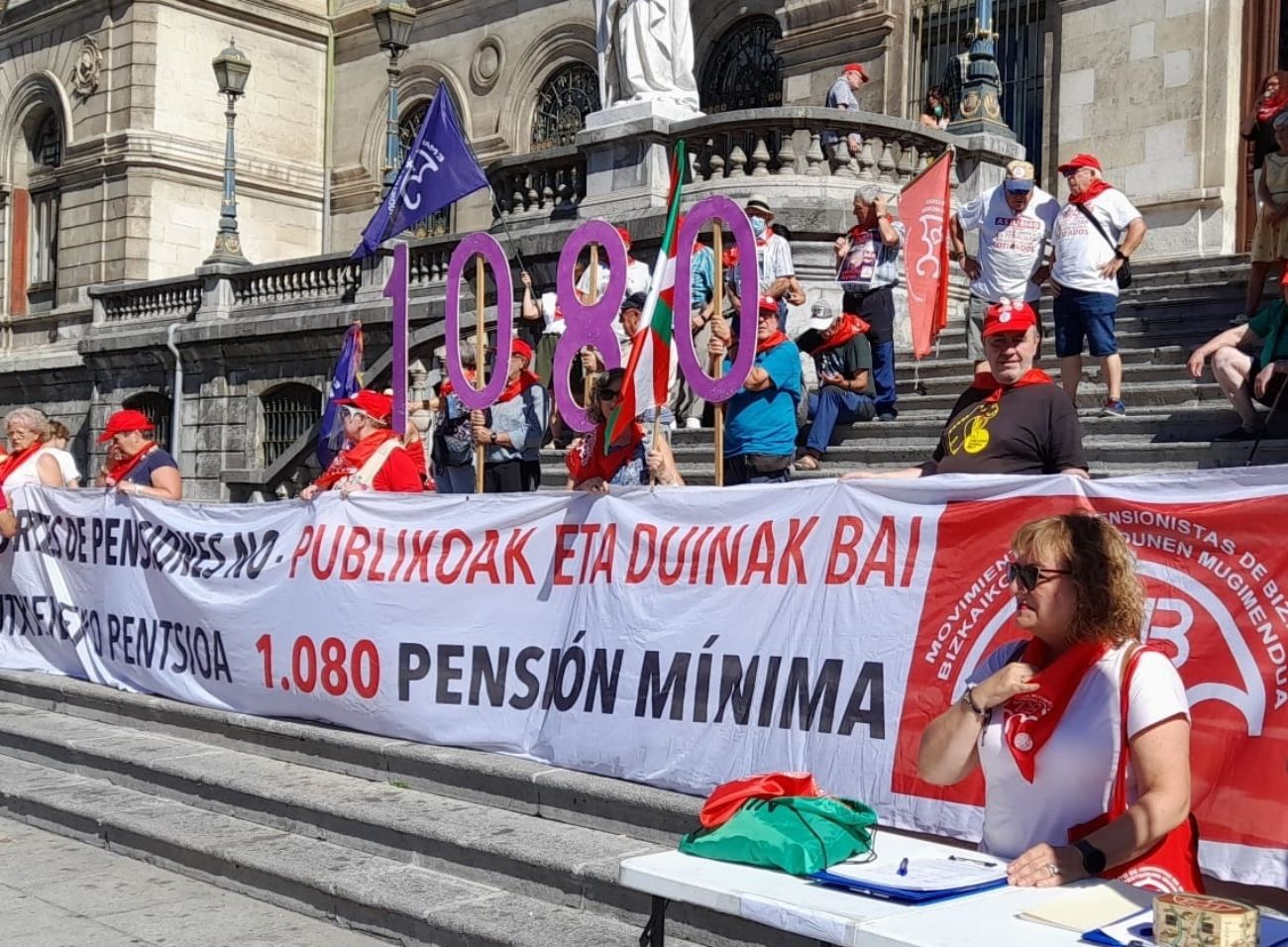 El Movimiento de Pensionistas vasco cumple 5 años como pionero en la lucha por las pensiones