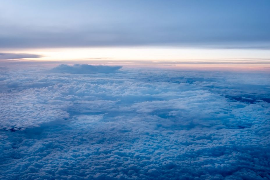 bigstock White Cumulus Clouds On Clear  454345333