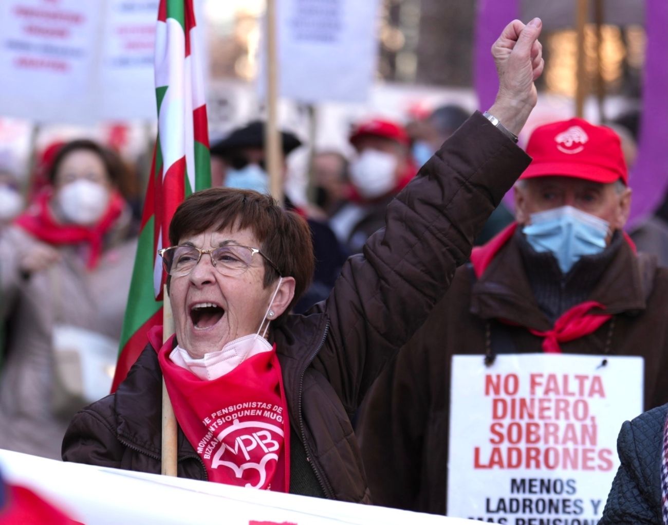 Los pensionistas vascos, en su 5º aniversario: "Tenemos mil razones para seguir peleando"