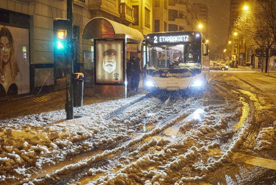 EuropaPress 4933585 autobus circula calle nevada 19 enero 2023 pamplona navarra espana agencia