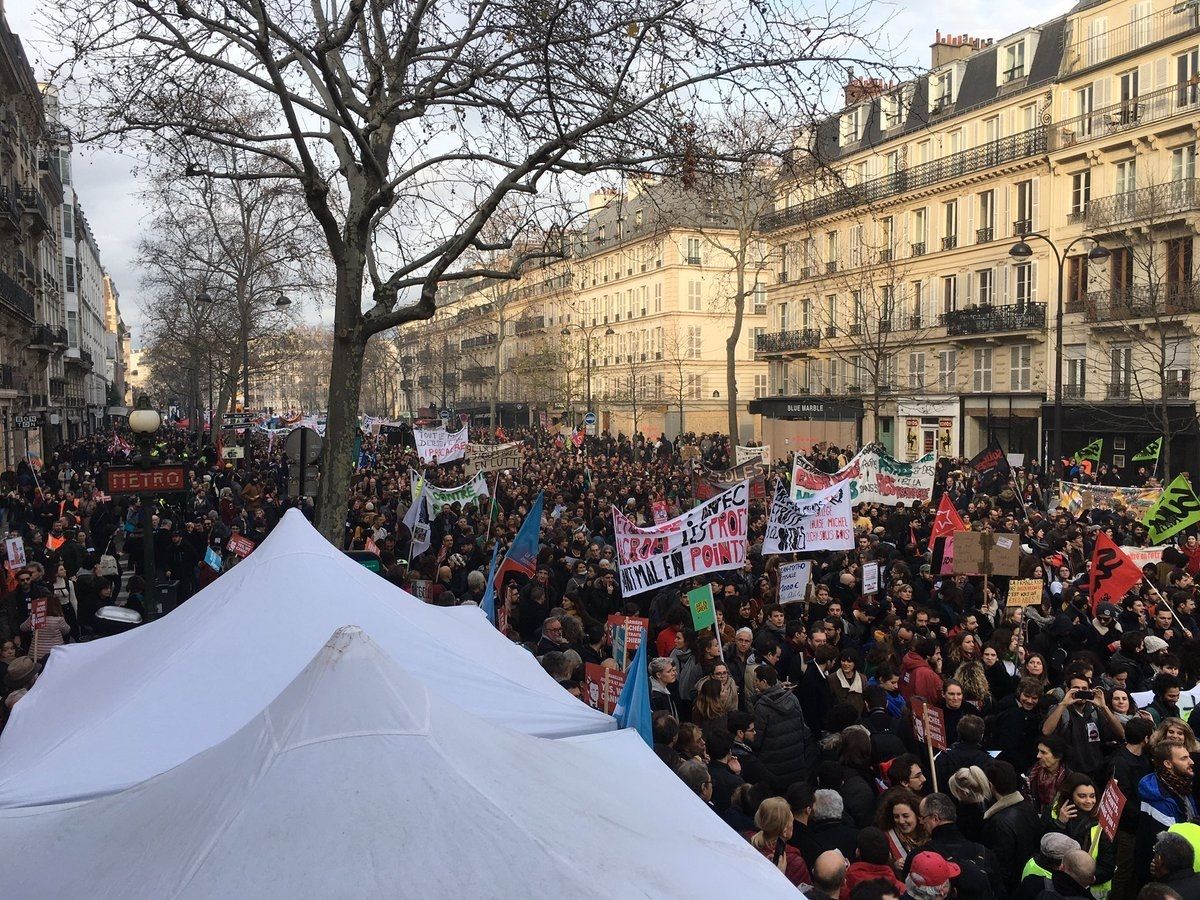 Solidaridad con la lucha pensionista francesa