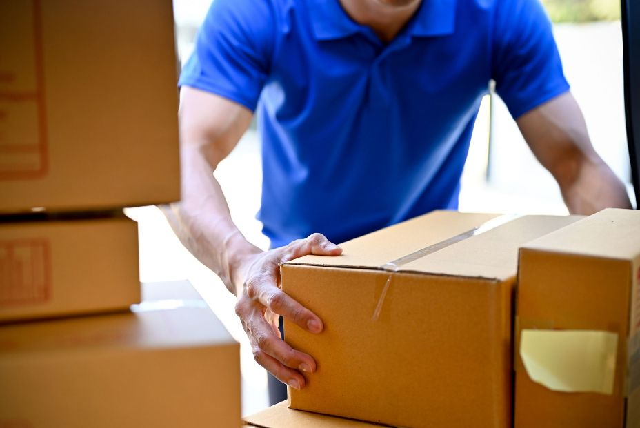 bigstock Close Up View Of Delivery Man  467481355