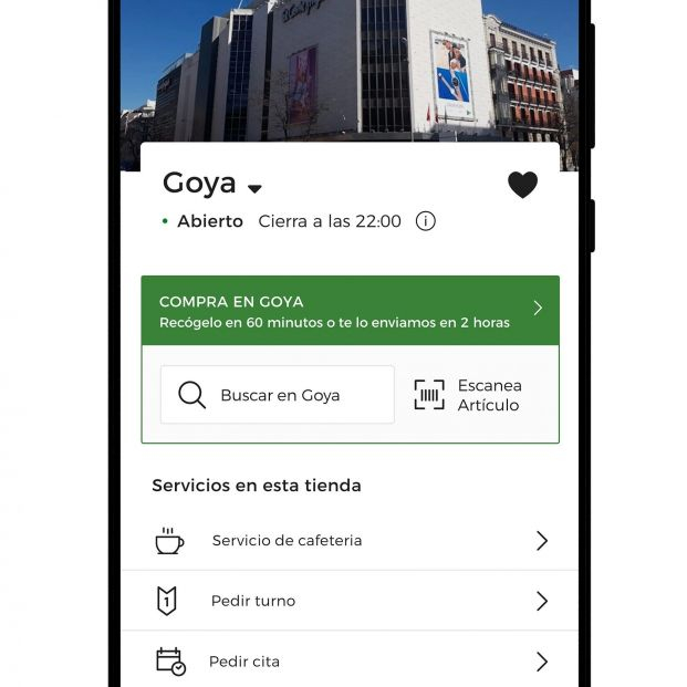 Los clientes de El Corte Inglés ya pueden recoger sus pedidos online en tienda en una hora