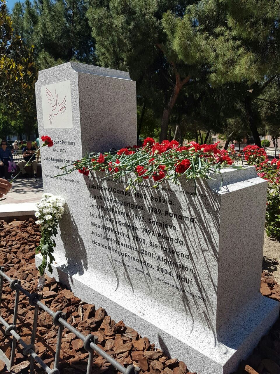 El parque que homenajea a los corresponsales asesinados El parque que homenajea a los corresponsales asesinados