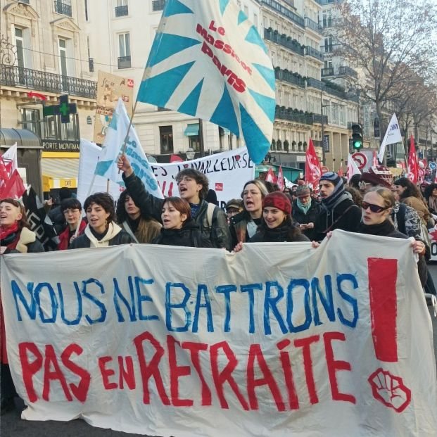 Jóvenes por las pensiones Francia