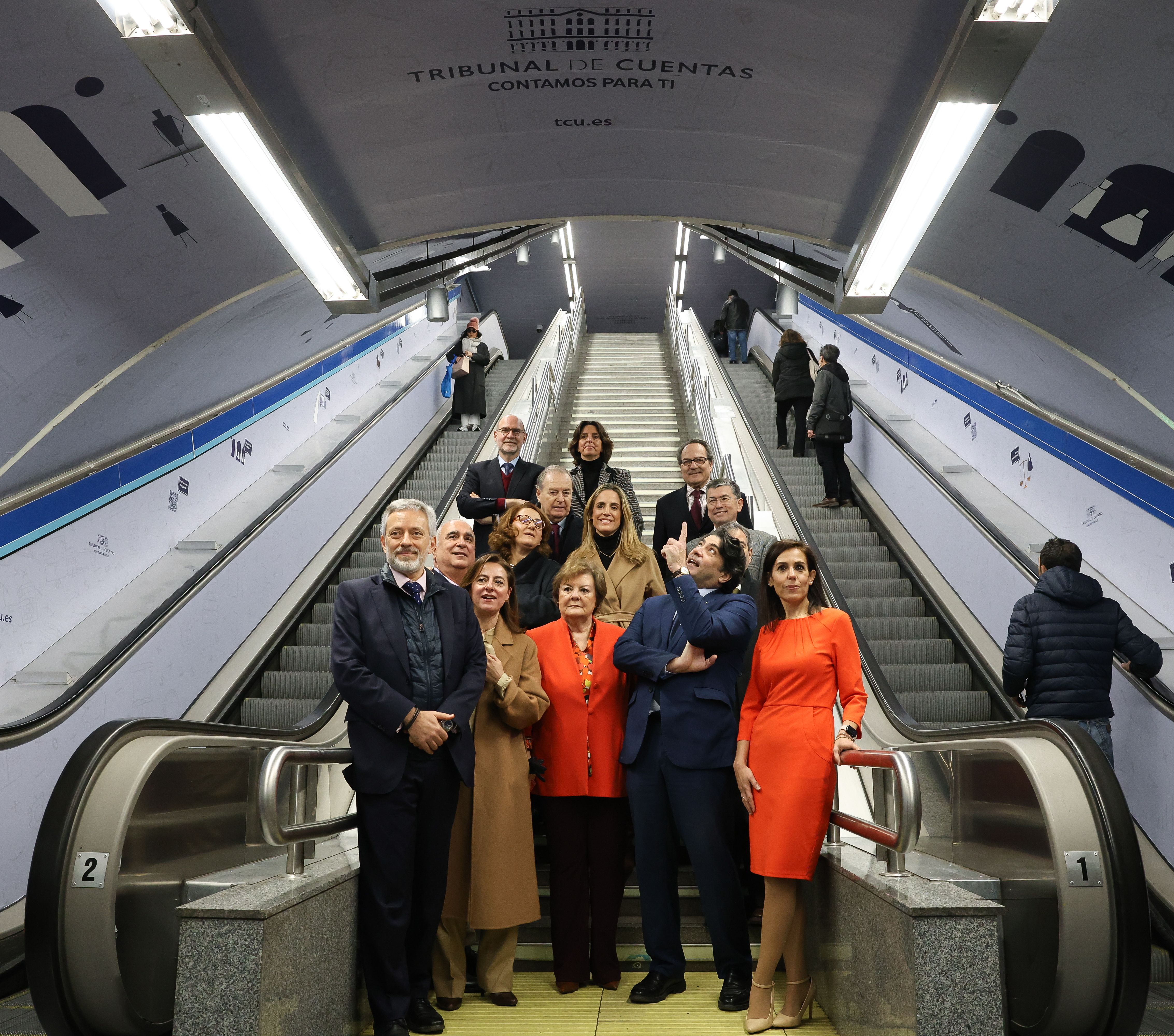 Homenaje del Metro de Madrid al Tribunal de Cuentas en su 40 aniversario