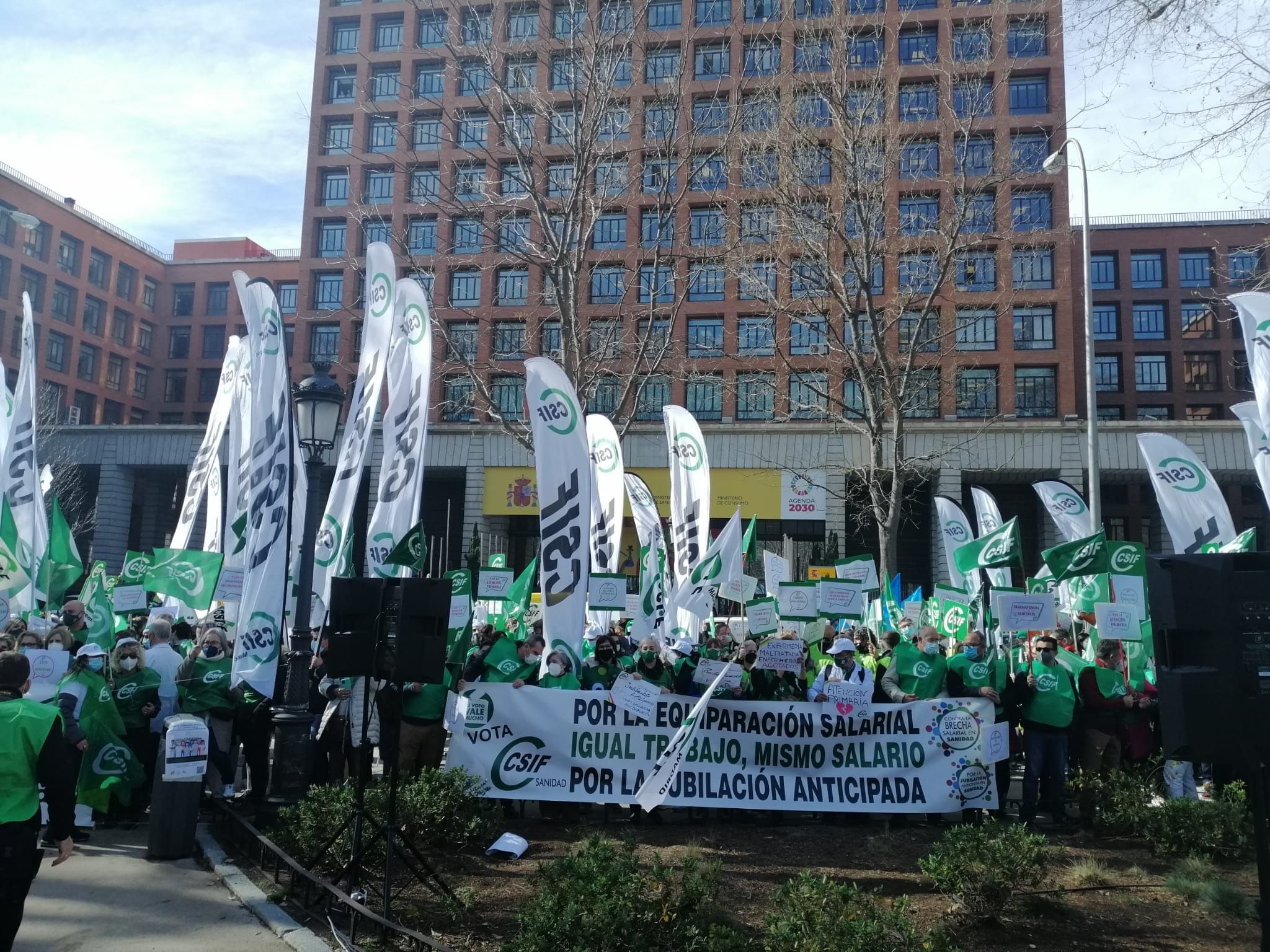 CSIF convocará una huelga nacional si no se reconoce la jubilación anticipada a los sanitarios