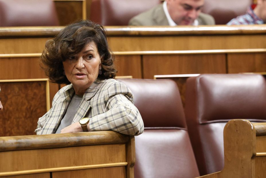 EuropaPress 4992289 diputada psoe exvicepresidenta primera gobierno carmen calvo sesion EuropaPress 4992289 diputada psoe exvicepresidenta primera gobierno carmen calvo sesion