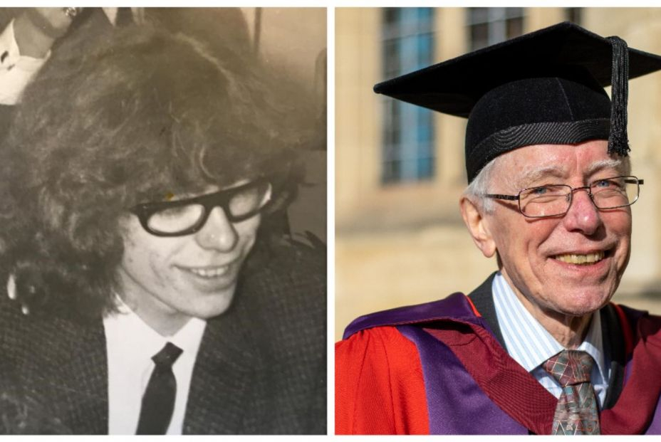 Un hombre completa su doctorado después de 50 años: "Es un trabajo muy duro, pero ha sido brillante". Foto: Universidad de Bristol