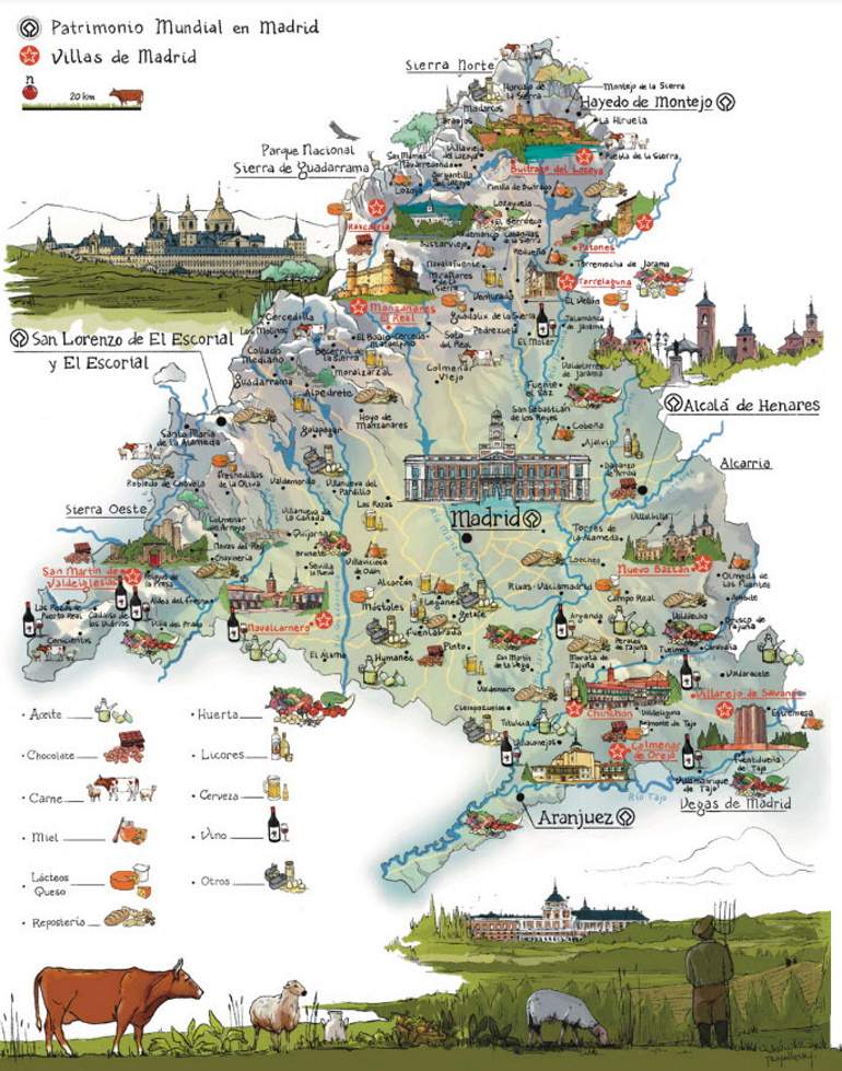 mapa turismo madrid
