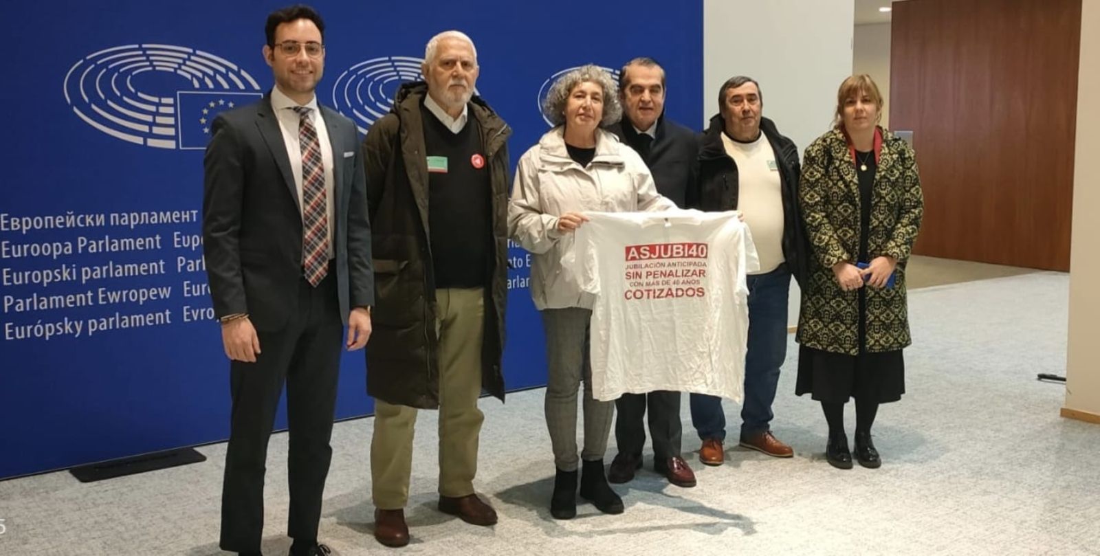 ASJUBI40 estudia intervenir en el Parlamento Europeo para explicar los recortes que sufren