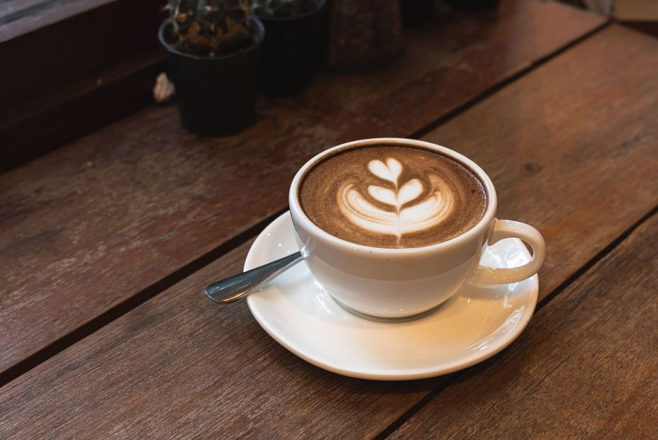 bigstock Hot Coffee Latte With Latte Ar 470022933