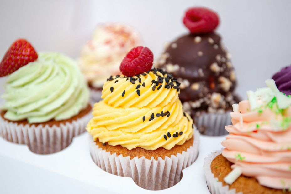 bigstock Colorful Cupcakes With Cream F 469101167