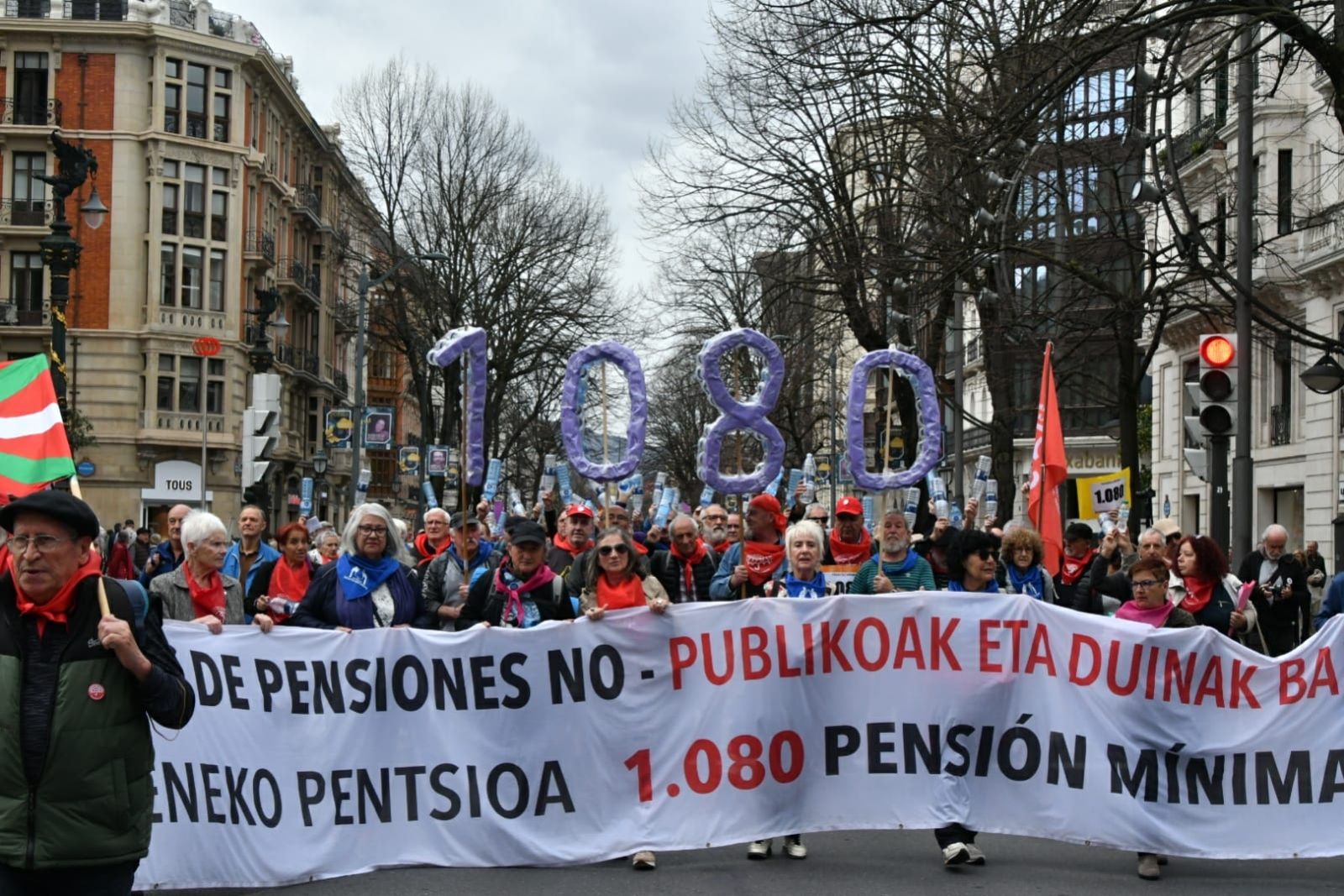 MPEH: "Pensión mínima de 1.080 euros, ¡ya!"