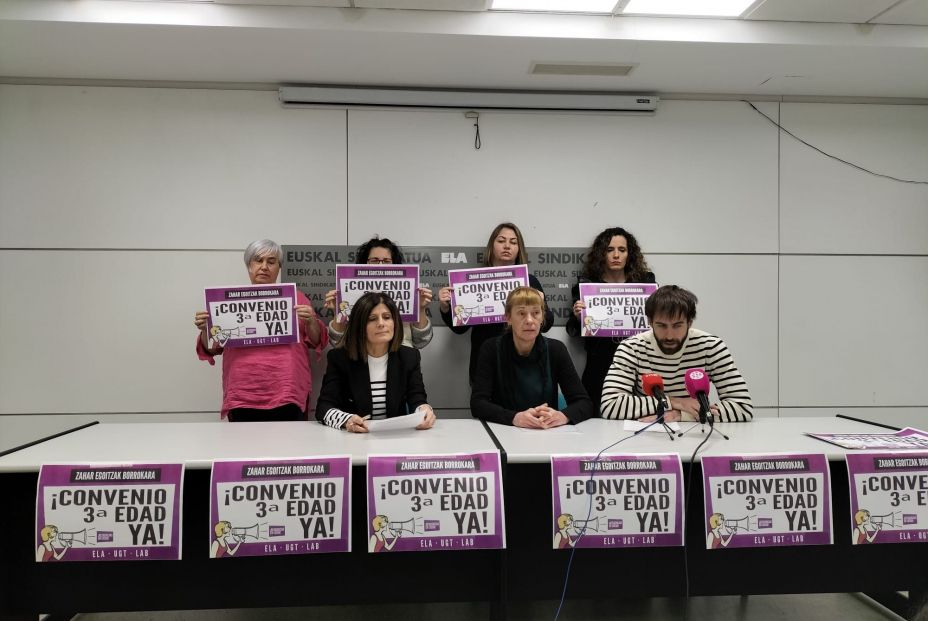 EuropaPress 5071662 sindicatos ela ugt lab convocan tres jornadas huelga abril residencias