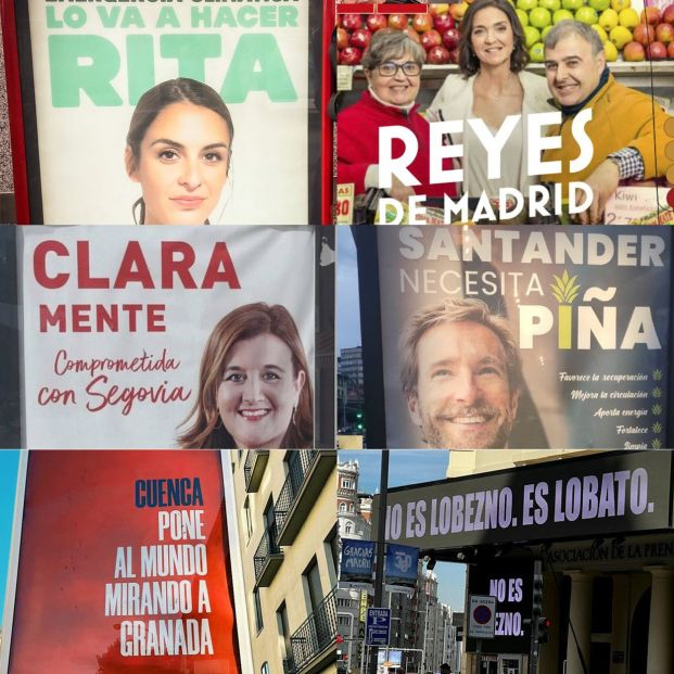 De 'Lo va a hacer Rita' a 'Clara-mente': los juegos de palabras inundan la campaña del 28-M
