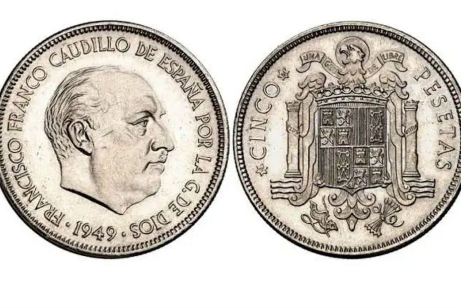 moenda 5 pesetas 1949