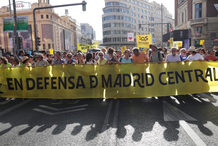 Manifestación a favor de Madrid Central en Madrid Manifestación a favor de Madrid Central en Madrid