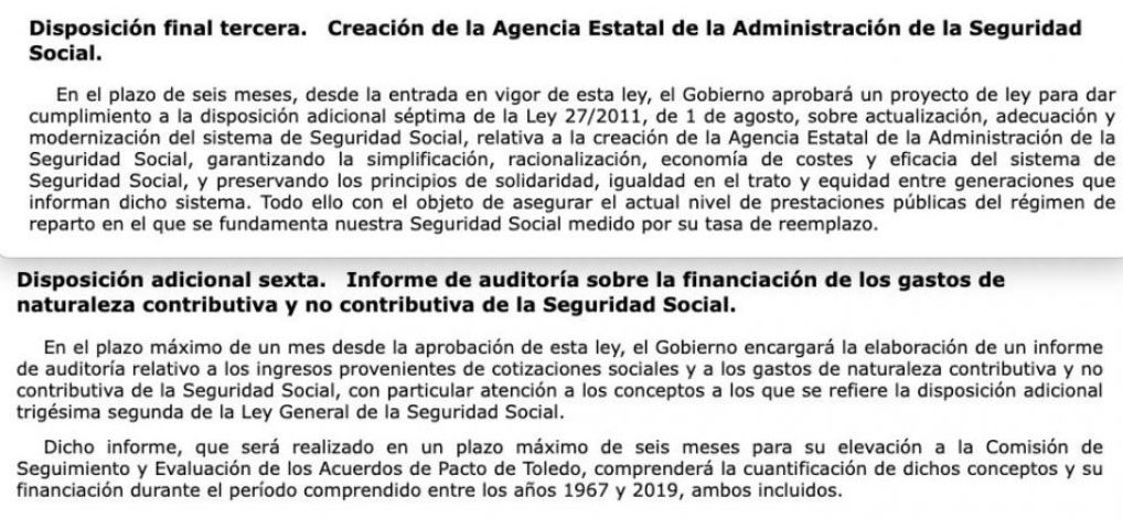 auditoria y agencia estatal seguridad social