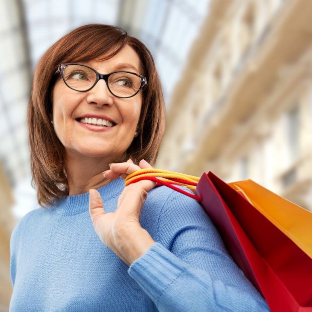 Mujer de rebajas