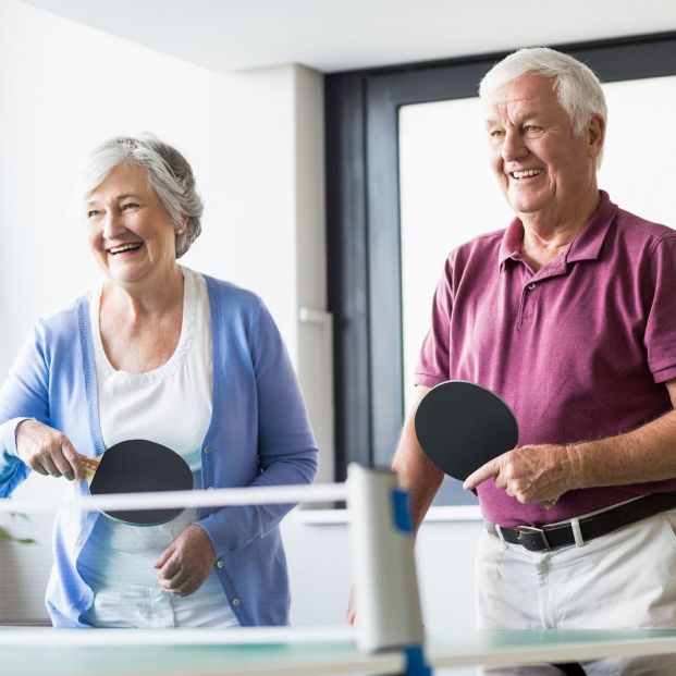 Ping-pong en adultos mayores