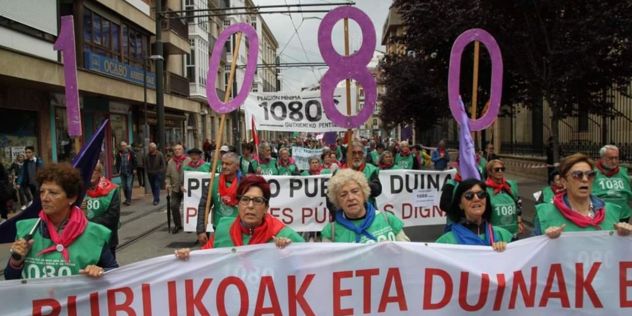 Pensionistas vascos: "Ganaremos la batalla de los 1.080 euros de pensión mínima"