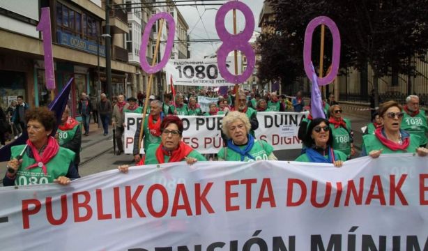 Pensionistas vascos: "Ganaremos la batalla de los 1.080 euros de pensión mínima"